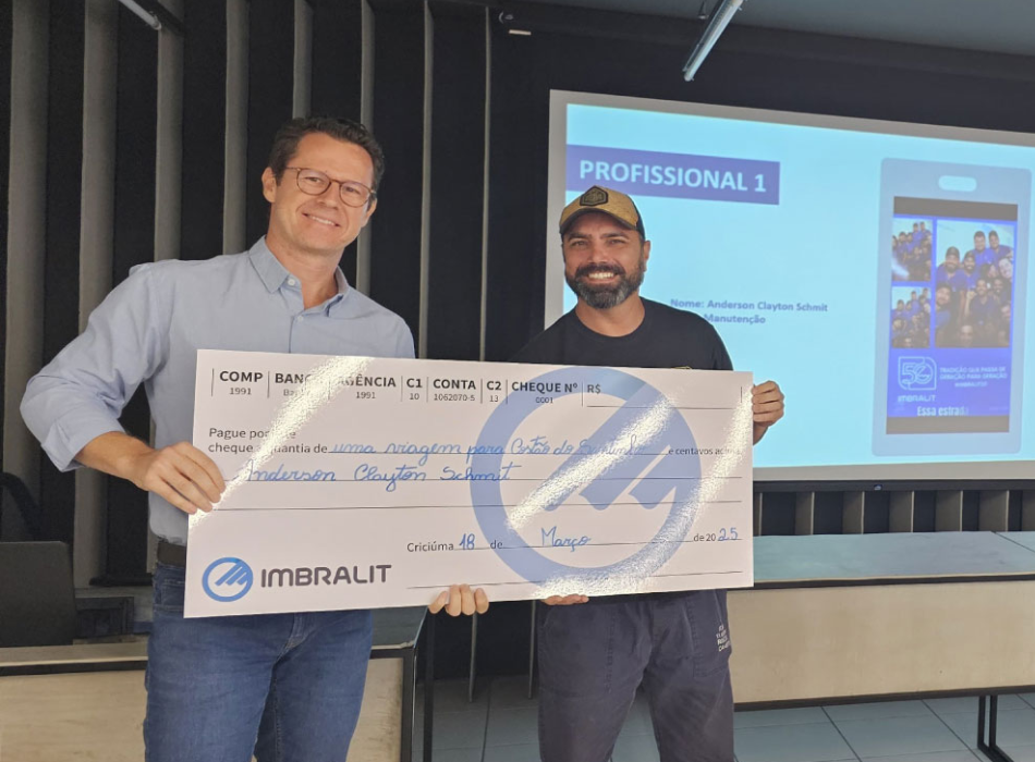 Imbralit premia vencedor de concurso interno